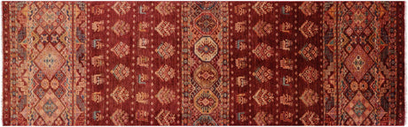 Tribal Persian Gabbeh Handmade Wool Runner Rug - Manhattan Rugs