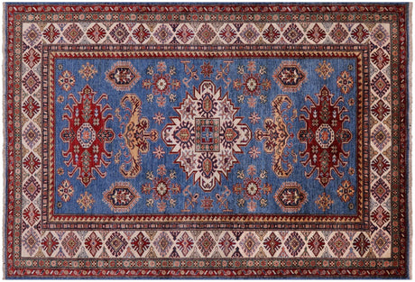 Handmade Super Kazak Geometric Rug - Manhattan Rugs