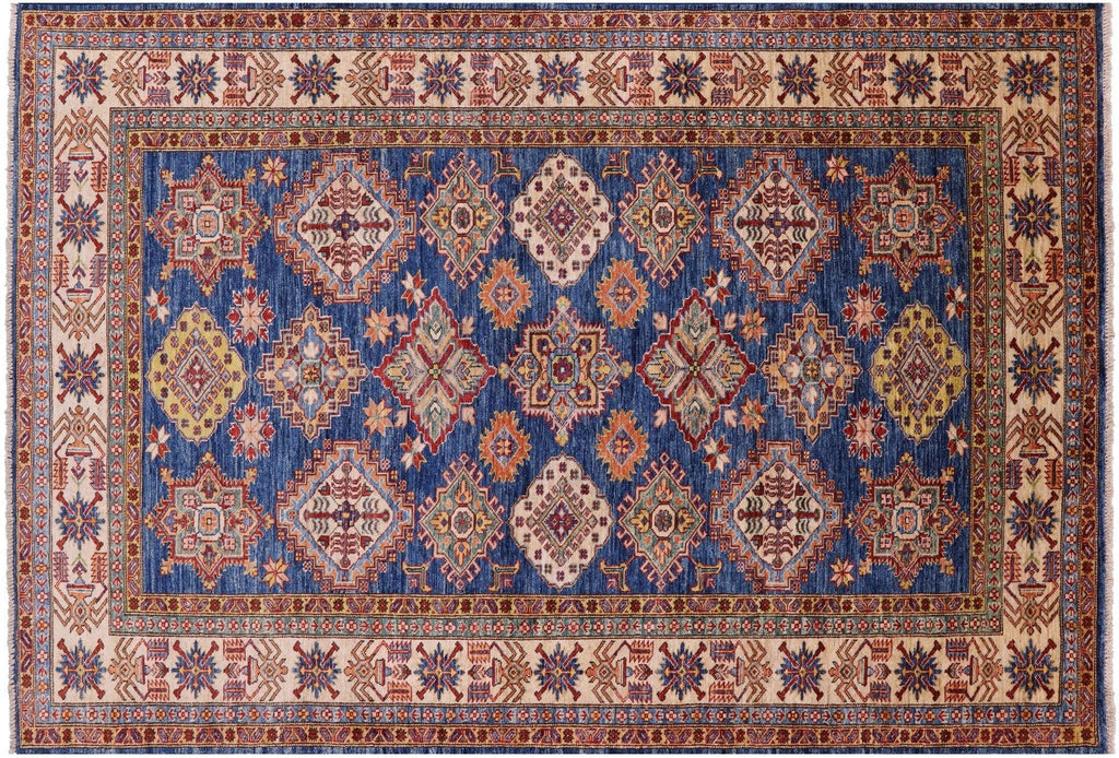 Handmade Super Kazak Geometric Wool Rug - Manhattan Rugs