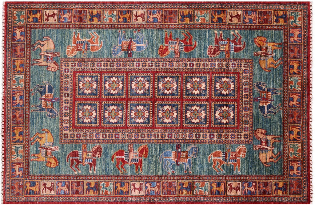 Antiqued Pazyryk Historical Design Handmade Rug - Manhattan Rugs