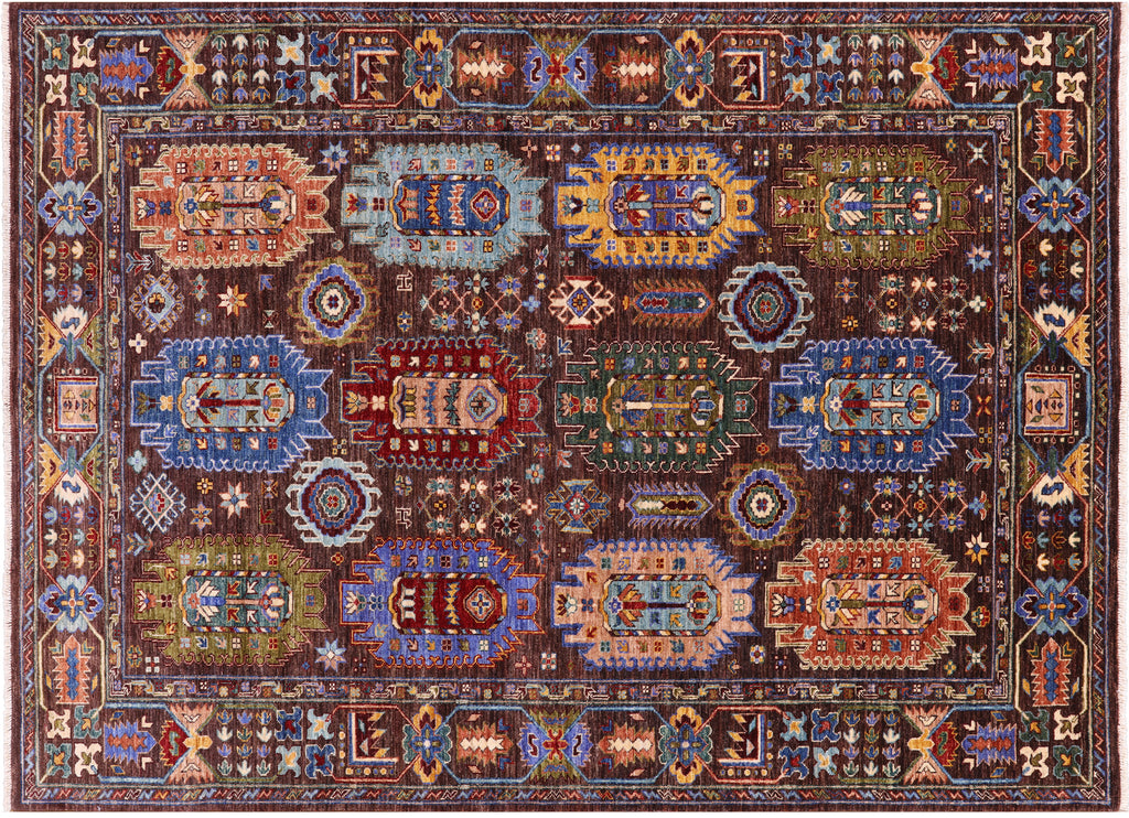 Hand Knotted Fine Turkmen Ersari Wool Rug