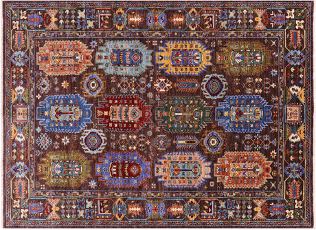 Hand Knotted Fine Turkmen Ersari Wool Rug