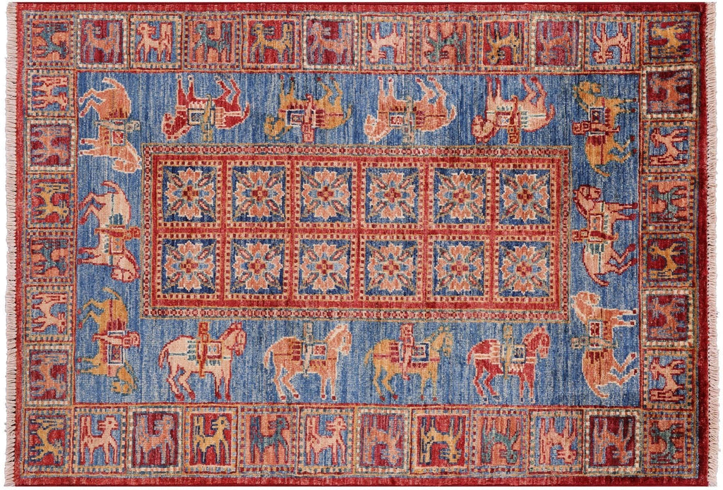 Antiqued Pazyryk Historical Design Handmade Rug - Manhattan Rugs