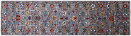 Persian Tabriz Hand Knotted Wool Runner Rug - Manhattan Rugs