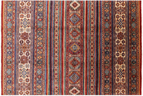 Super Kazak Khorjin Hand Knotted Wool Rug - Manhattan Rugs
