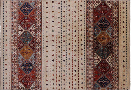 Hand Knotted Khorjin Super Kazak Rug - Manhattan Rugs