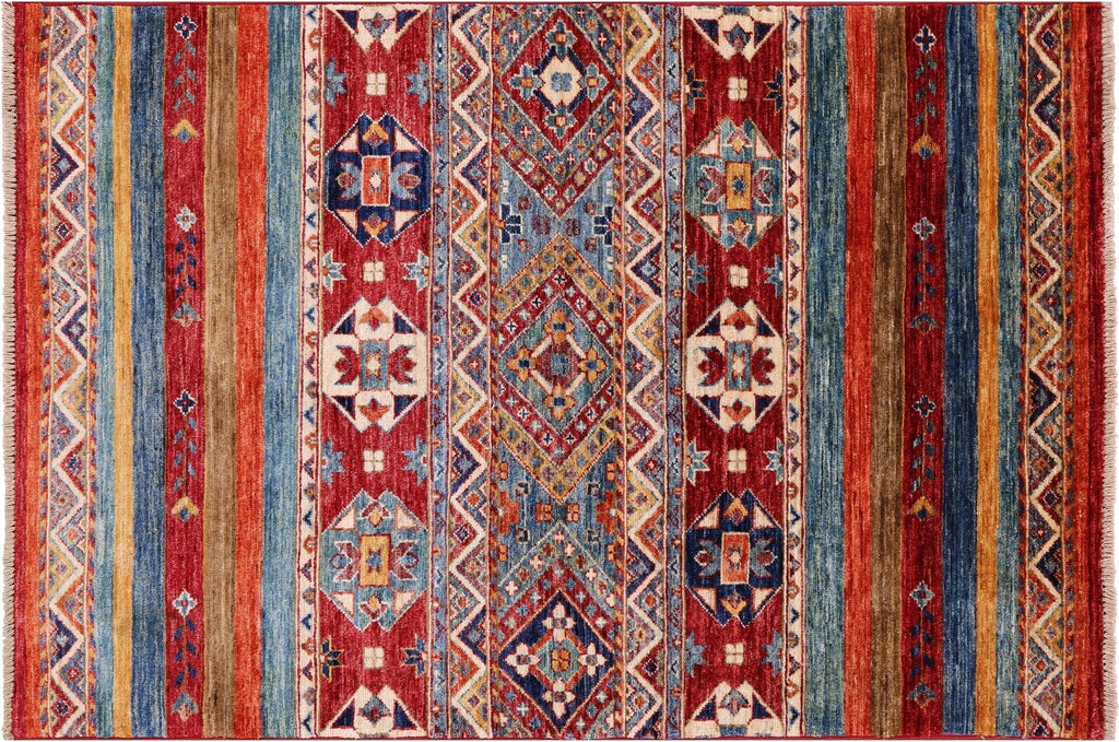 Super Kazak Khorjin Hand Knotted Rug - Manhattan Rugs