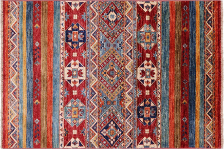 Super Kazak Khorjin Hand Knotted Rug - Manhattan Rugs