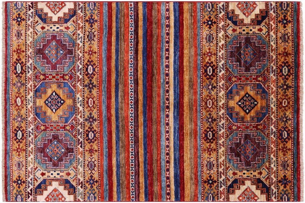 Handmade Khorjin Super Kazak Rug - Manhattan Rugs