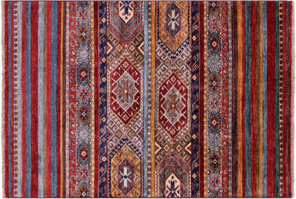 Handmade Super Kazak Khorjin Wool Rug - Manhattan Rugs