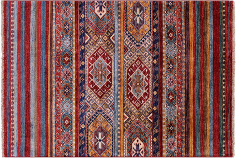 Handmade Super Kazak Khorjin Wool Rug - Manhattan Rugs