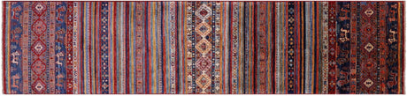 Handmade Persian Gabbeh Tribal Runner Rug - Manhattan Rugs