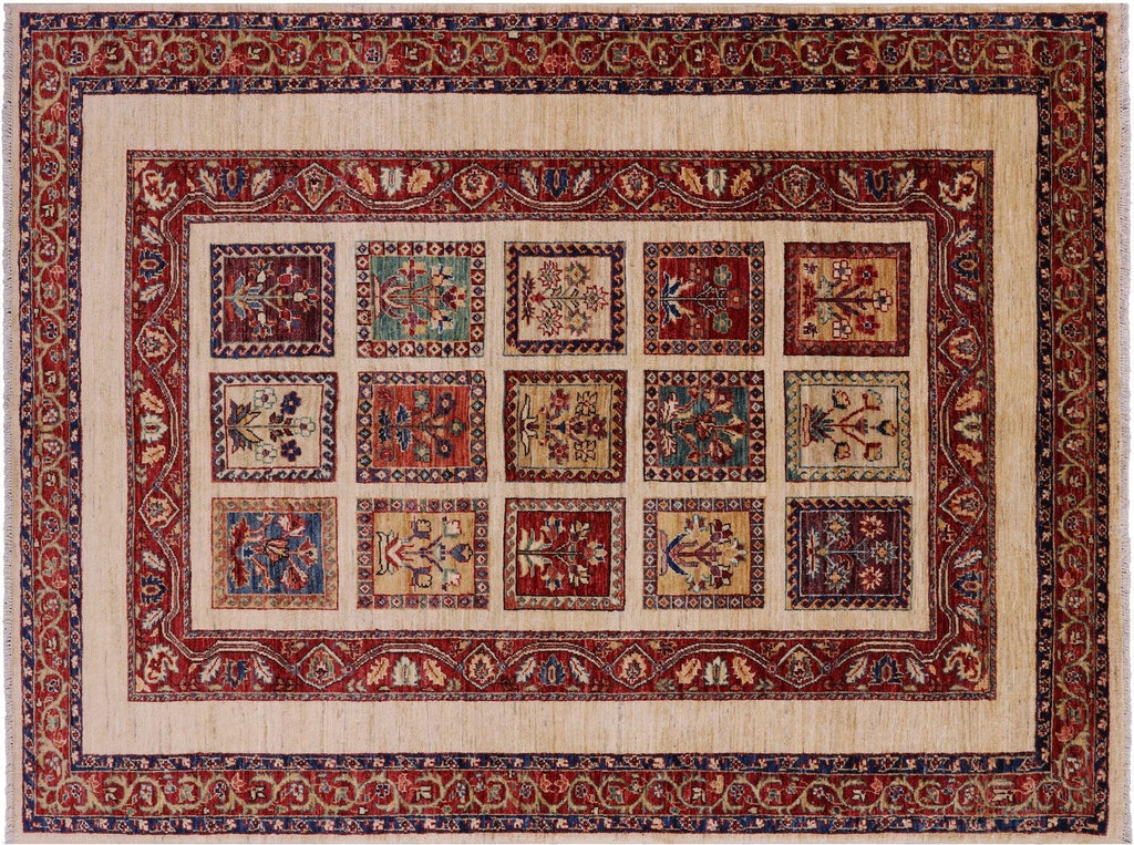 Persian Garden Design Handmade Wool Rug - Manhattan Rugs
