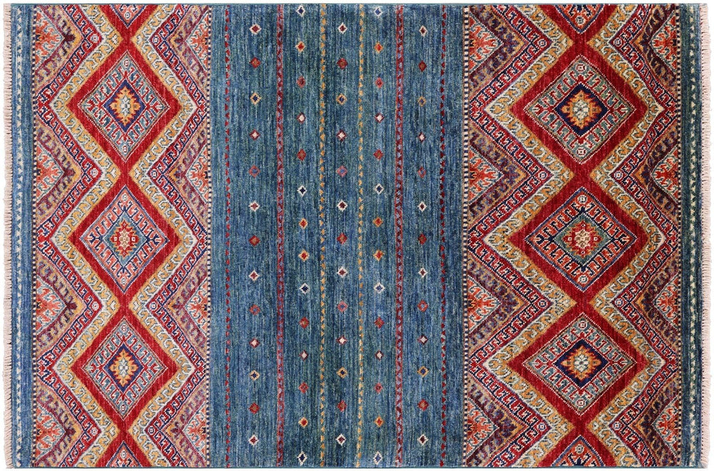 Khorjin Super Kazak Hand-Knotted Wool Rug - Manhattan Rugs