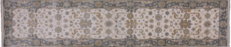 Oushak Hand Knotted Runner Rug - Manhattan Rugs