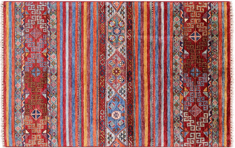 Hand Knotted Super Kazak Khorjin Wool Rug - Manhattan Rugs