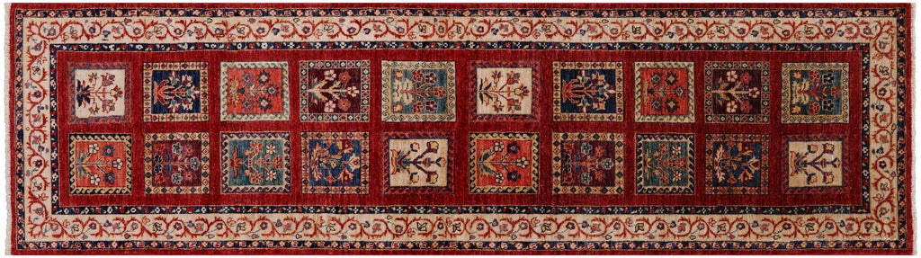 Runner Persian Garden Design Handmade Wool Rug - Manhattan Rugs