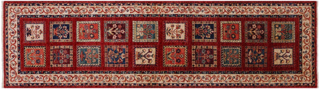 Runner Persian Garden Design Handmade Wool Rug - Manhattan Rugs