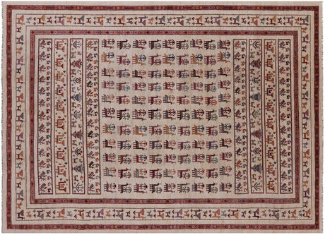 Tribal Persian Gabbeh Hand Knotted Wool Rug - Manhattan Rugs