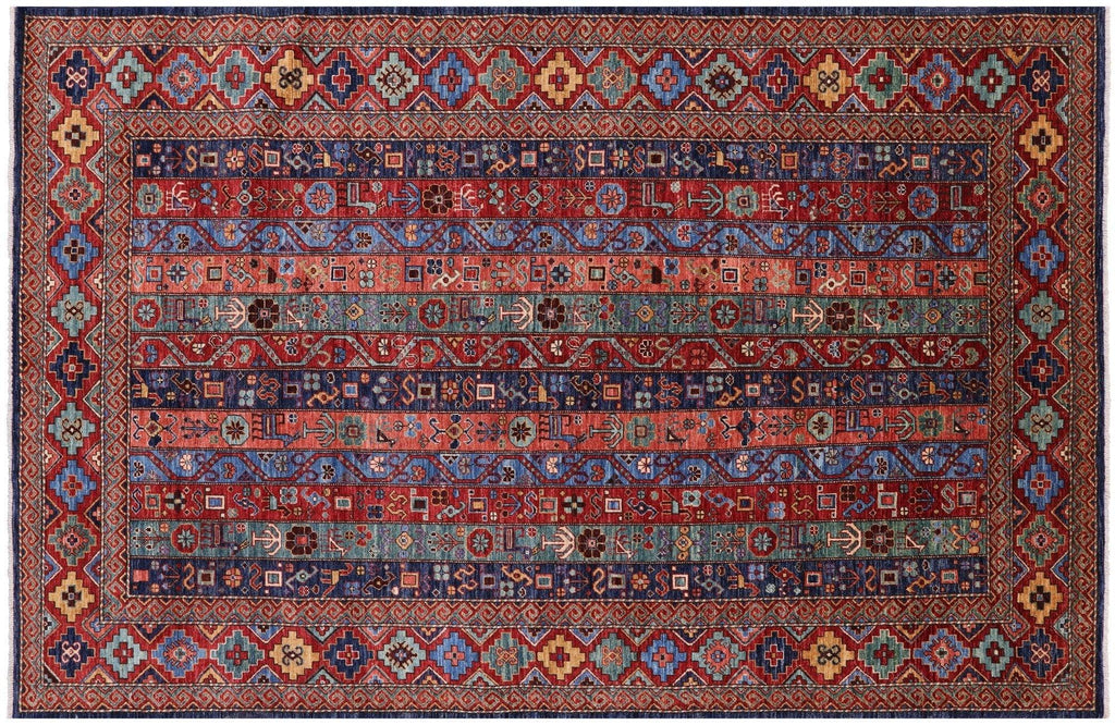 Tribal Persian Gabbeh Shall Hand Knotted Wool Rug - Manhattan Rugs