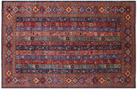 Tribal Persian Gabbeh Shall Hand Knotted Wool Rug - Manhattan Rugs