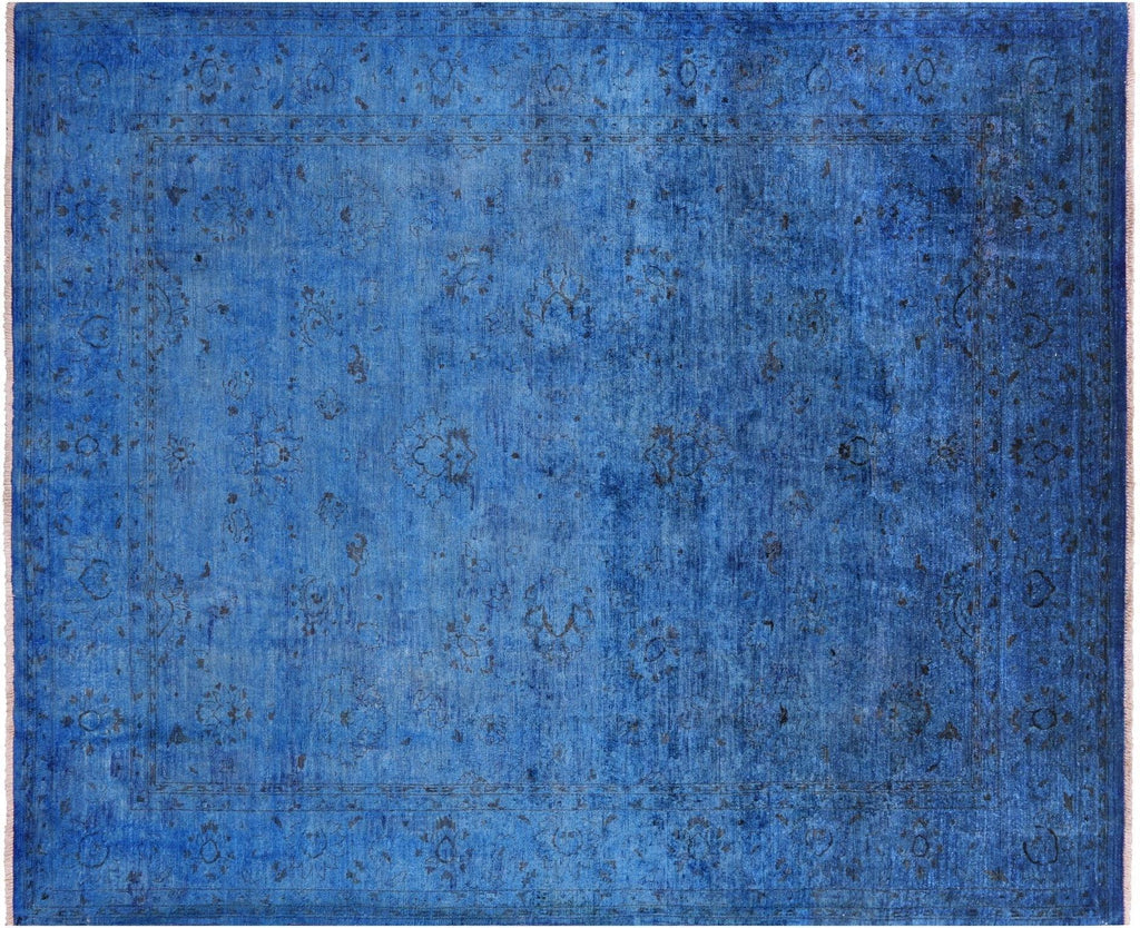 Hand-Knotted Full Pile Overdyed Wool Rug - Manhattan Rugs