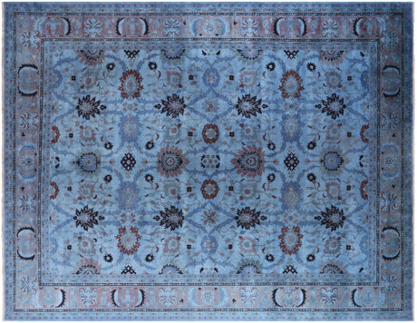 Overdyed Low Pile Tabriz Hand Knotted Rug - Manhattan Rugs