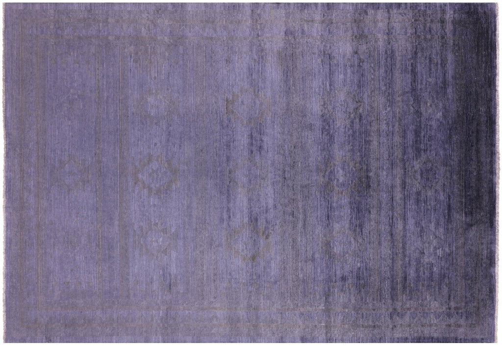 Overdyed Full Pile Hand Knotted Wool Rug - Manhattan Rugs