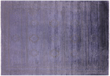 Overdyed Full Pile Hand Knotted Wool Rug - Manhattan Rugs