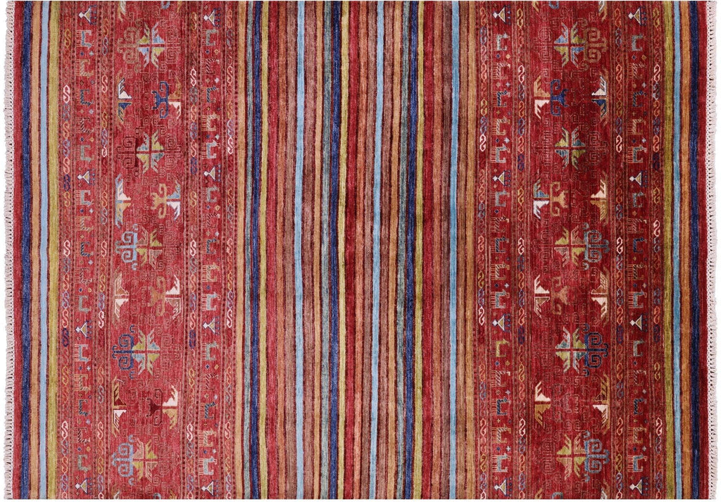 Persian Gabbeh Tribal Handmade Wool Rug - Manhattan Rugs