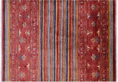 Persian Gabbeh Tribal Handmade Wool Rug - Manhattan Rugs