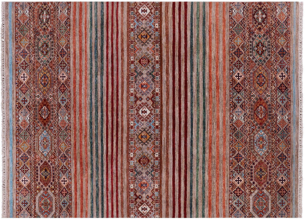 Hand-Knotted Super Kazak Khorjin Wool Rug - Manhattan Rugs