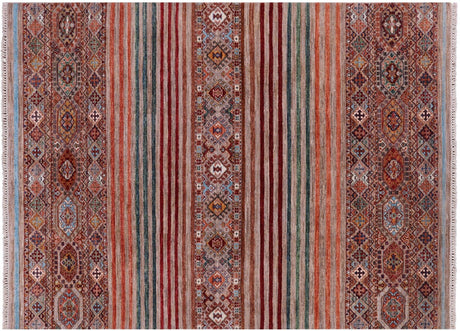 Hand-Knotted Super Kazak Khorjin Wool Rug - Manhattan Rugs