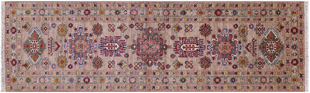 Runner Handmade Geometric Super Kazak Rug - Manhattan Rugs