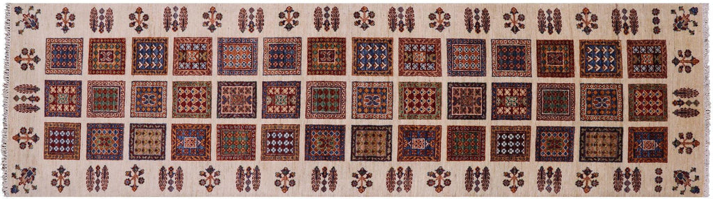 Runner Persian Garden Design Handmade Wool Rug - Manhattan Rugs