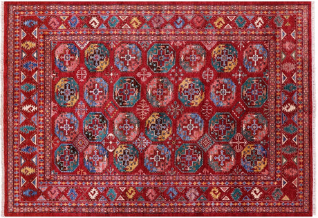 Hand-Knotted Fine Turkmen Wool Rug - Manhattan Rugs