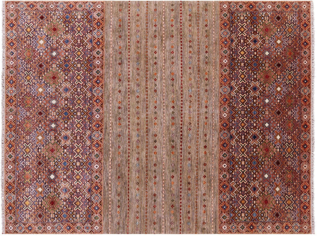 Hand Knotted Khorjin Super Kazak Wool Rug - Manhattan Rugs