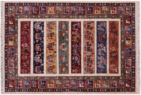 Tribal Persian Gabbeh Handmade Wool Rug - Manhattan Rugs