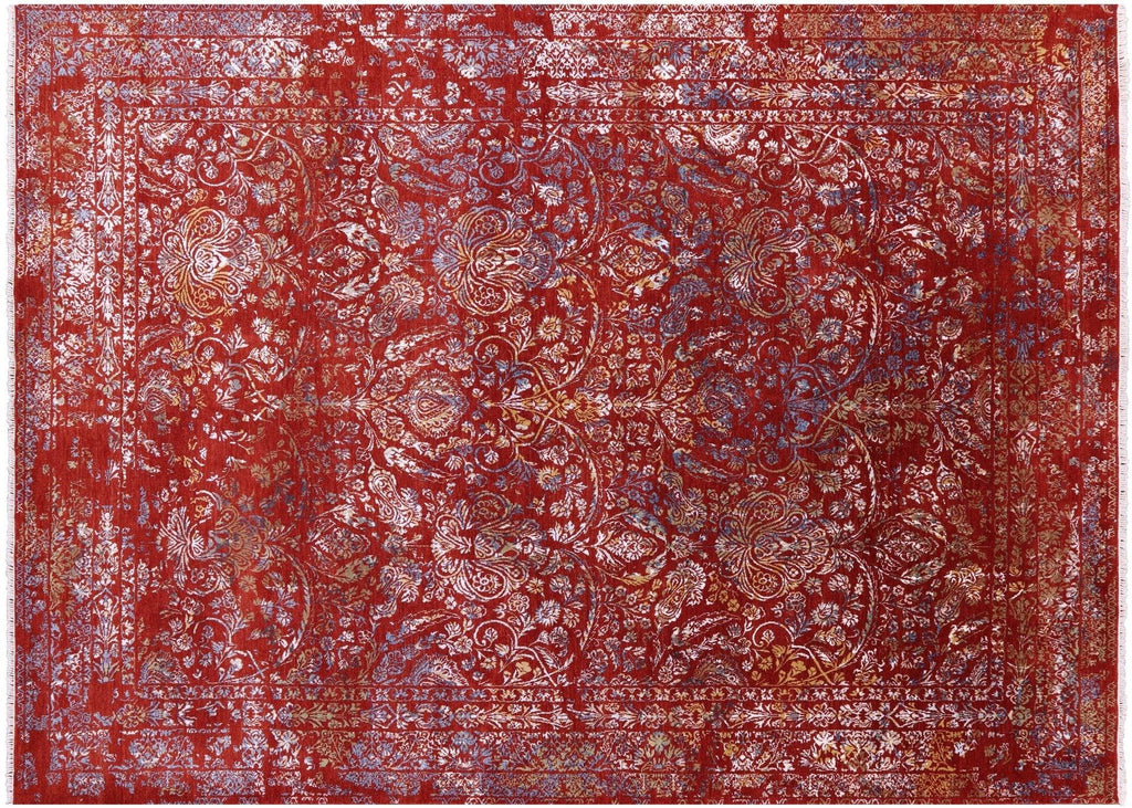 Modern Hand Knotted Wool & Silk Rug - Manhattan Rugs