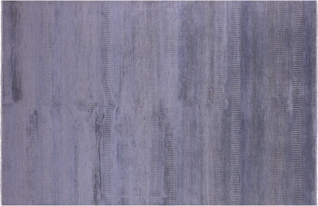 6' 0" X 9' 3" Savannah Grass Hand Knotted Wool & Silk Rug - Q11422