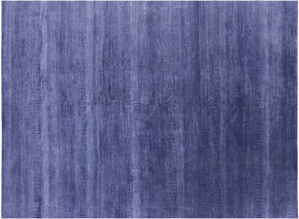 9' 0" X 12' 2" Hand-Knotted Savannah Grass Wool & Silk Rug - Q11447
