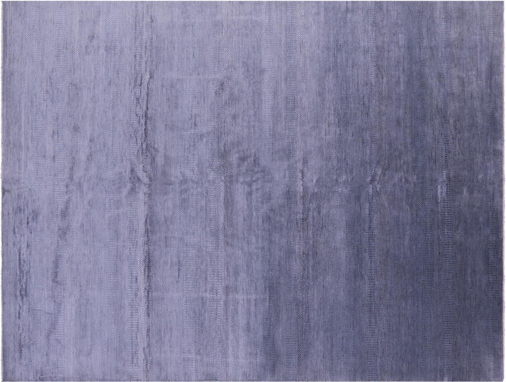 9' 0" X 11' 10" Hand-Knotted Savannah Grass Wool & Silk Rug - Q11451