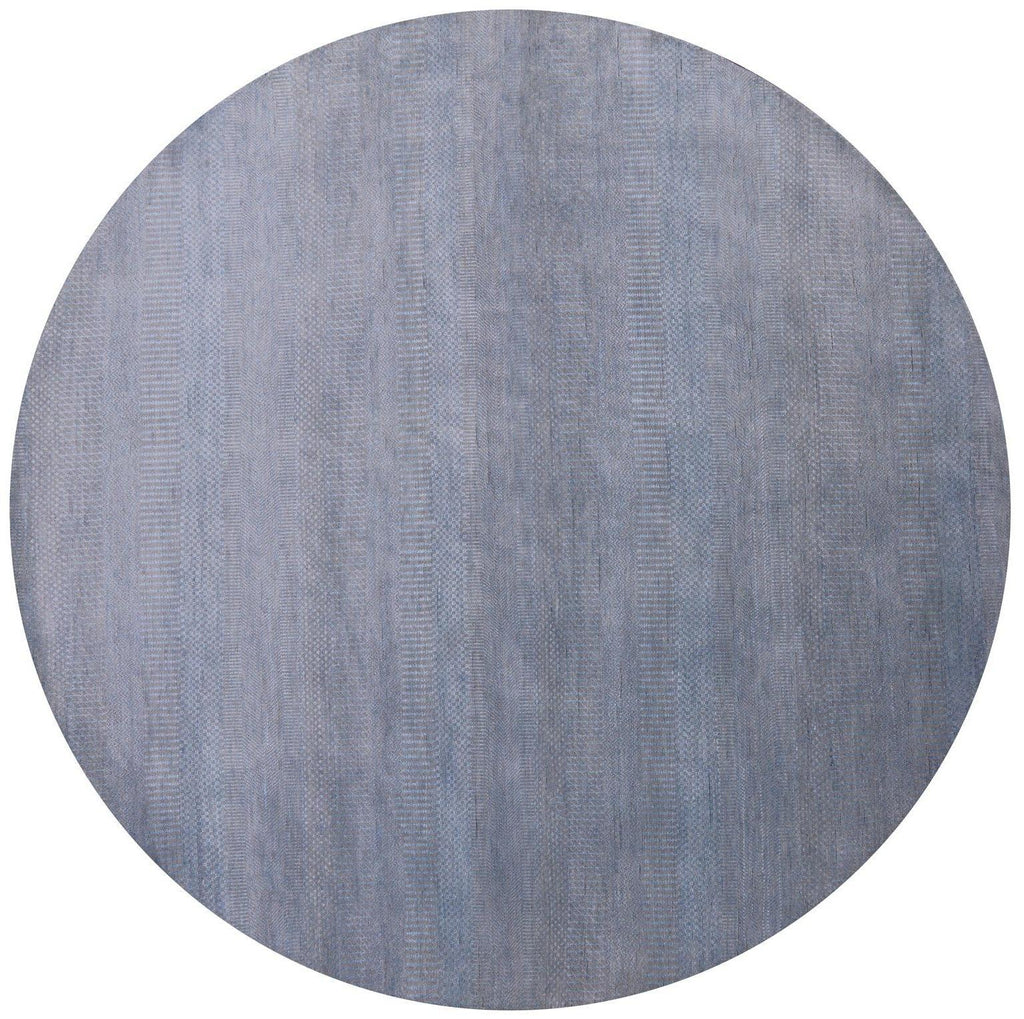 Round Savannah Grass Handmade Wool & Silk Rug - Manhattan Rugs