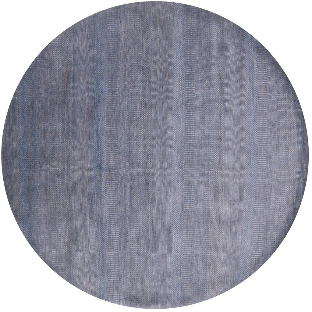 Round Savannah Grass Handmade Wool & Silk Rug - Manhattan Rugs