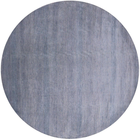 Round Savannah Grass Hand Knotted Wool & Silk Rug - Manhattan Rugs