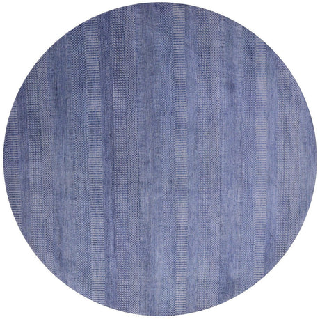 Round Wool & Silk Hand-Knotted Savannah Grass Rug - Manhattan Rugs