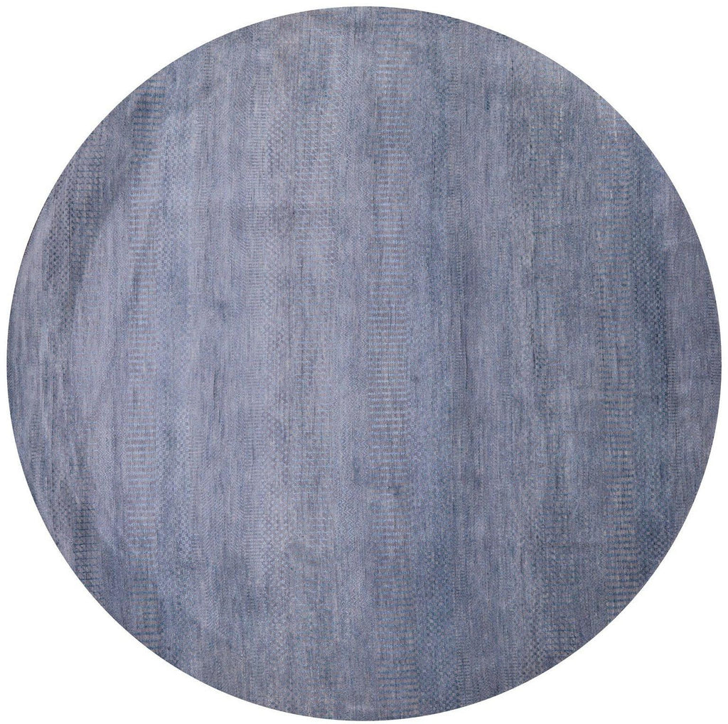 Round Savannah Grass Hand Knotted Wool & Silk Rug - Manhattan Rugs