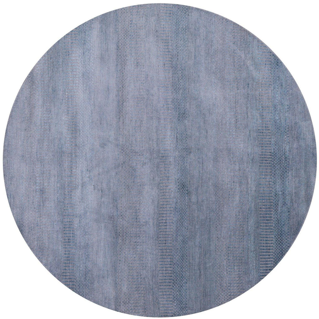 Round Handmade Wool & Silk Savannah Grass Rug - Manhattan Rugs
