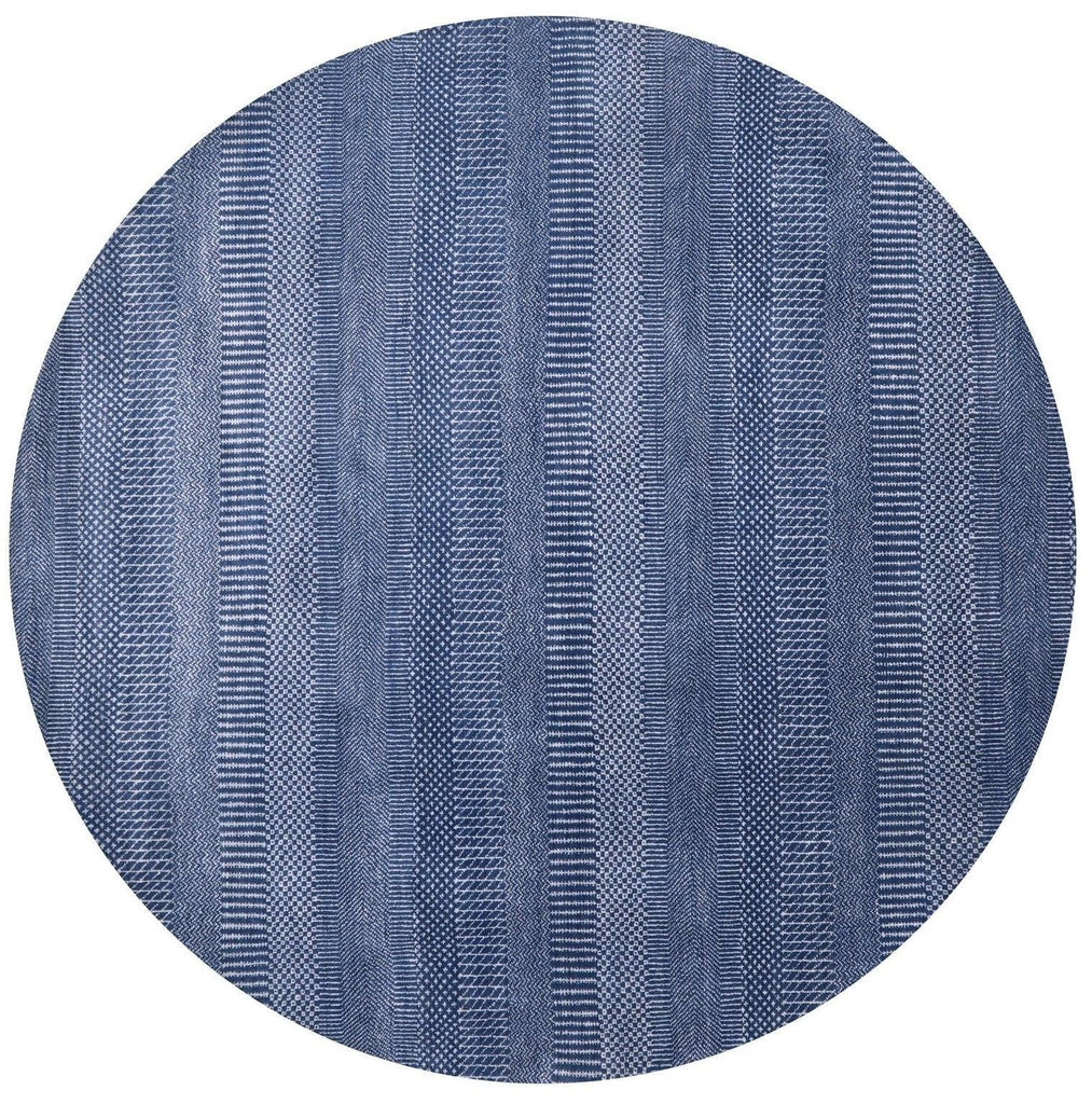 Round Savannah Grass Hand Knotted Wool & Silk Rug - Manhattan Rugs