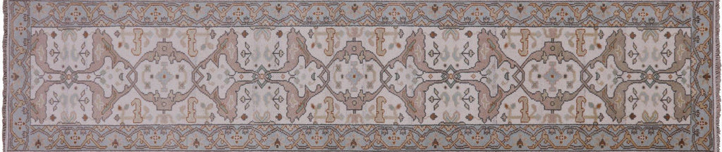 Hand Knotted Oushak Runner Rug - Manhattan Rugs